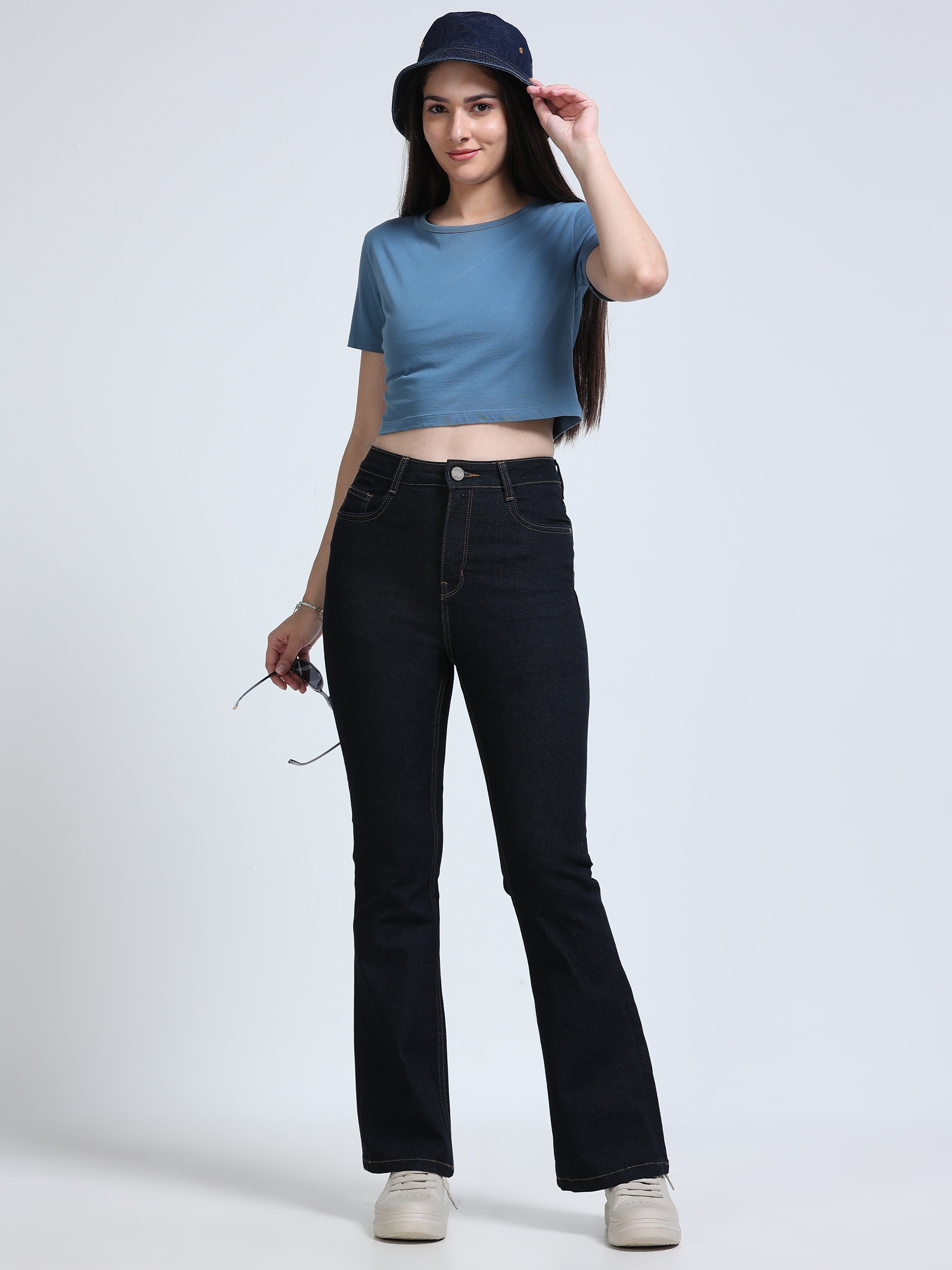 High Rise Bootcut Jeans