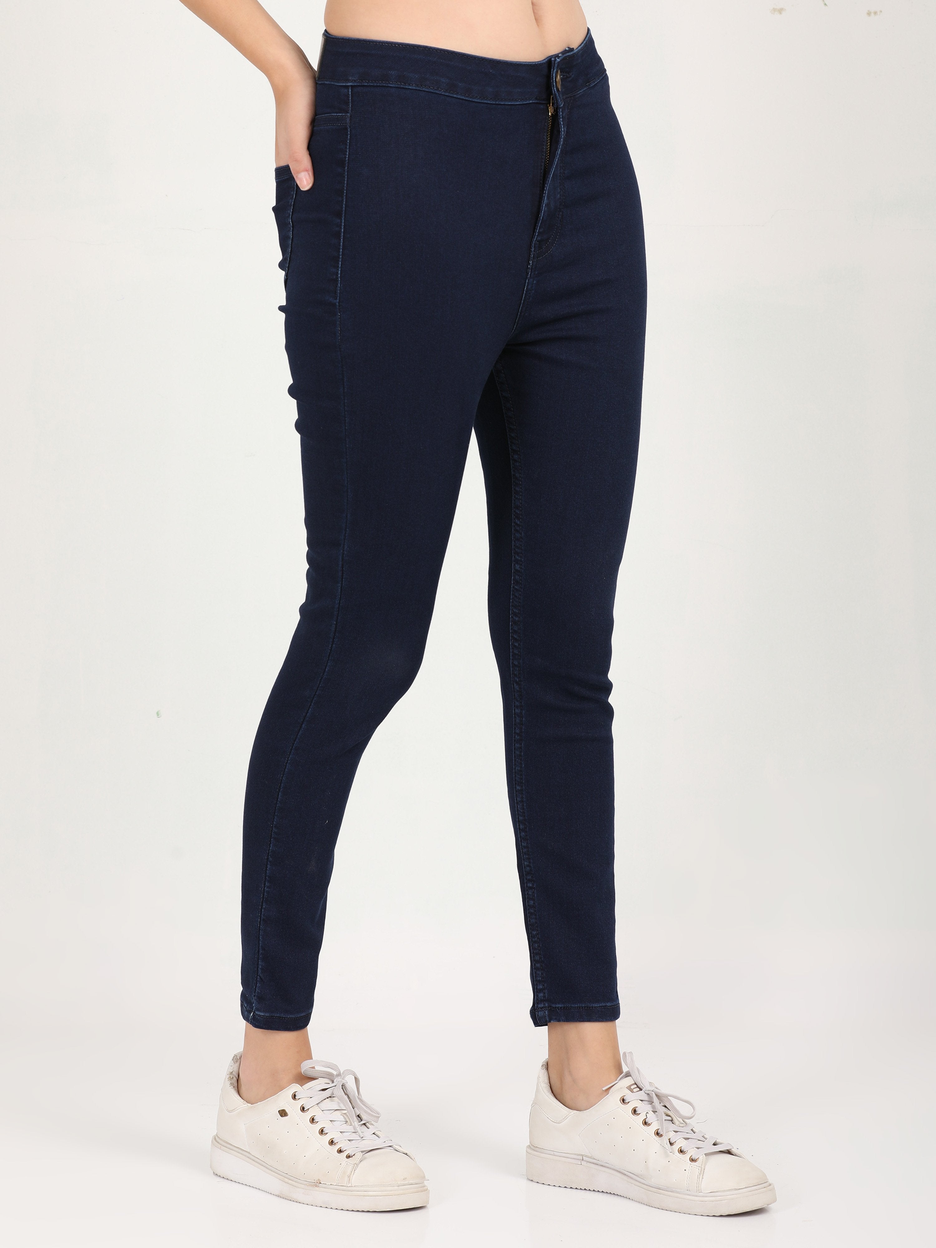 Skinny Indigo High Waist Jeans Ankle Fit
