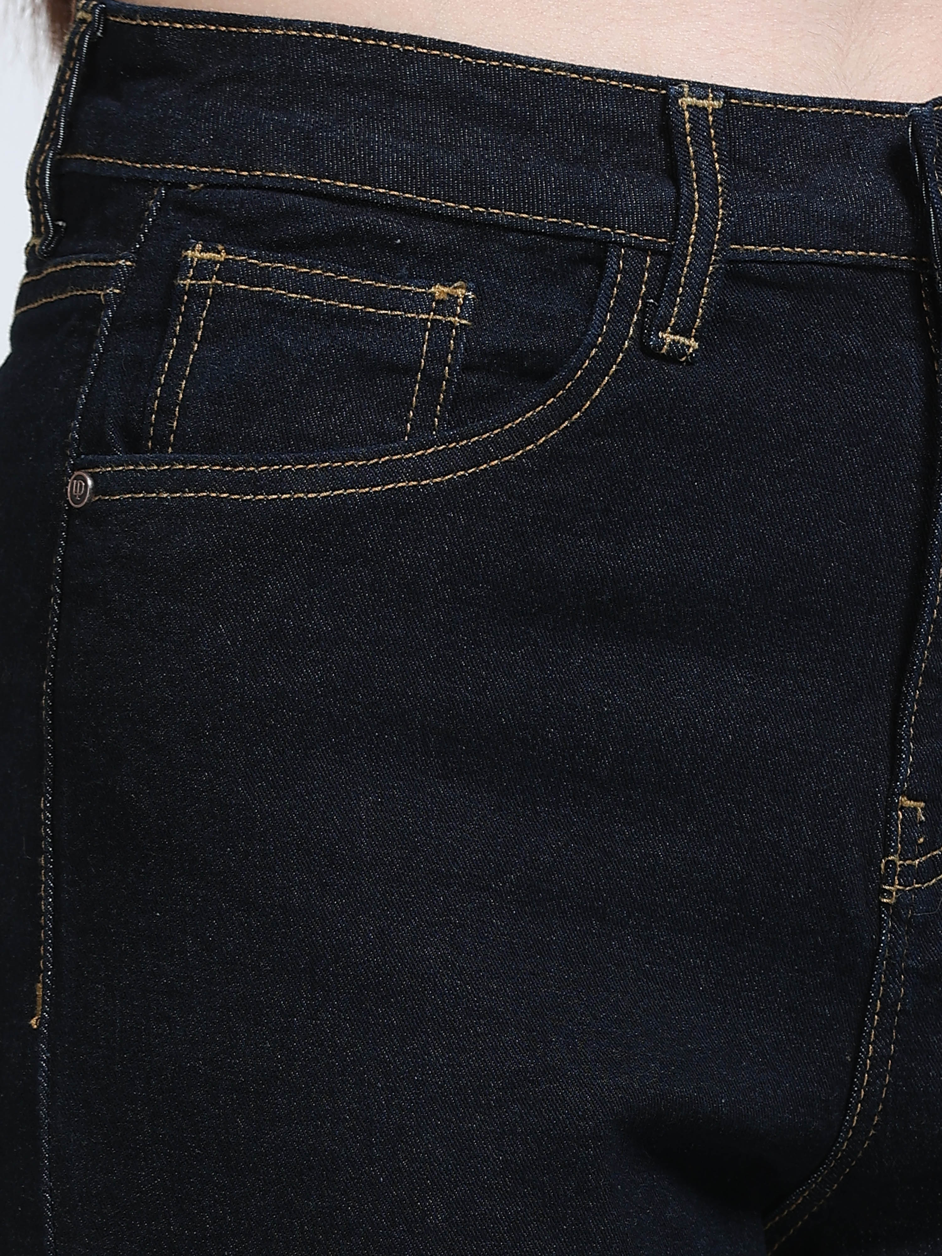 High Rise Straight Fit Jeans - Indigo