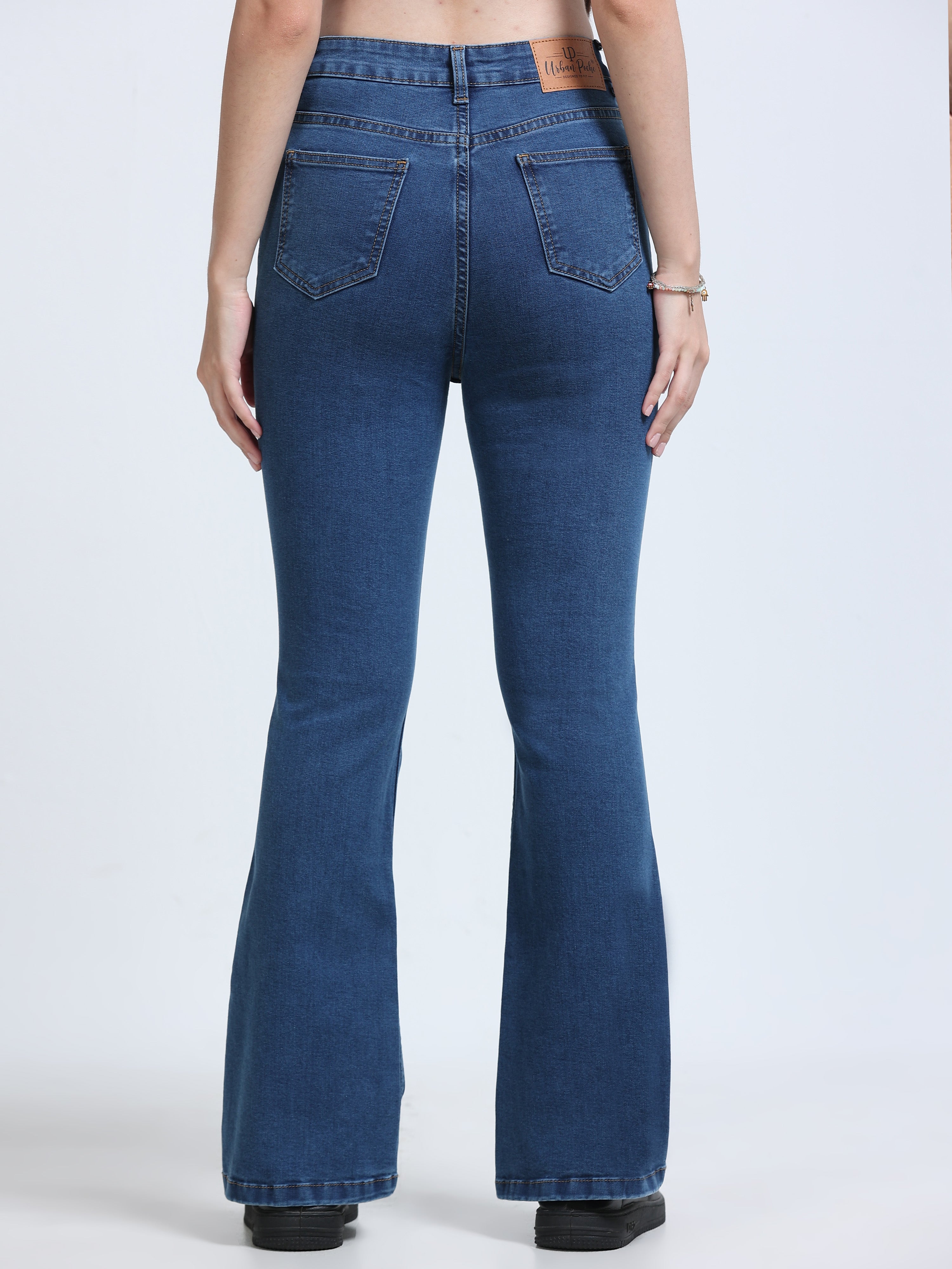 High Rise Bootcut Jeans - Blue