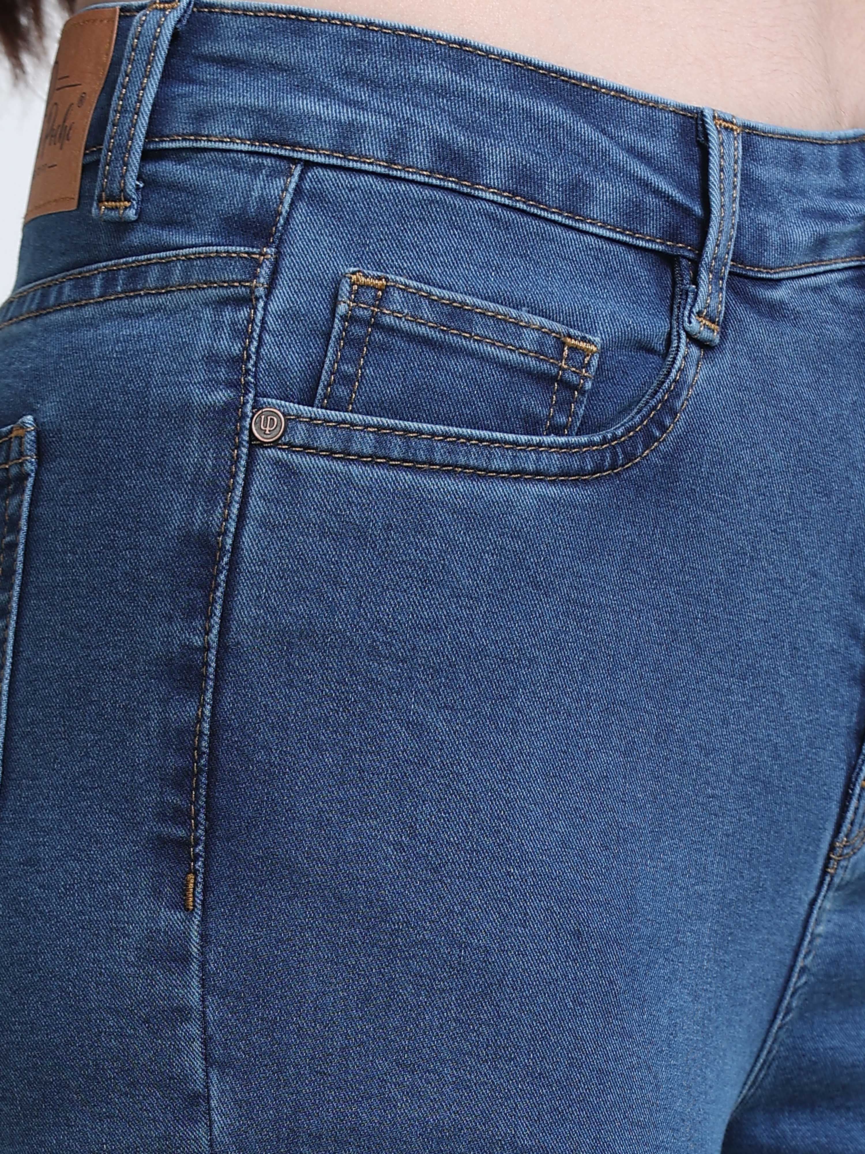 High Rise Bootcut Jeans - Blue