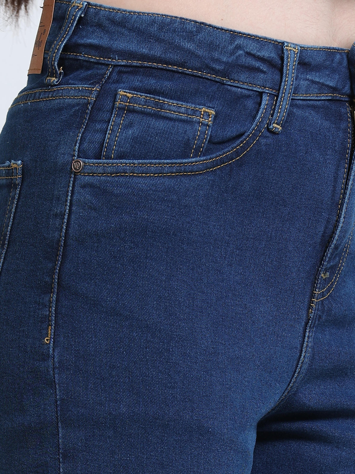High Rise Straight Fit Jeans - Blue