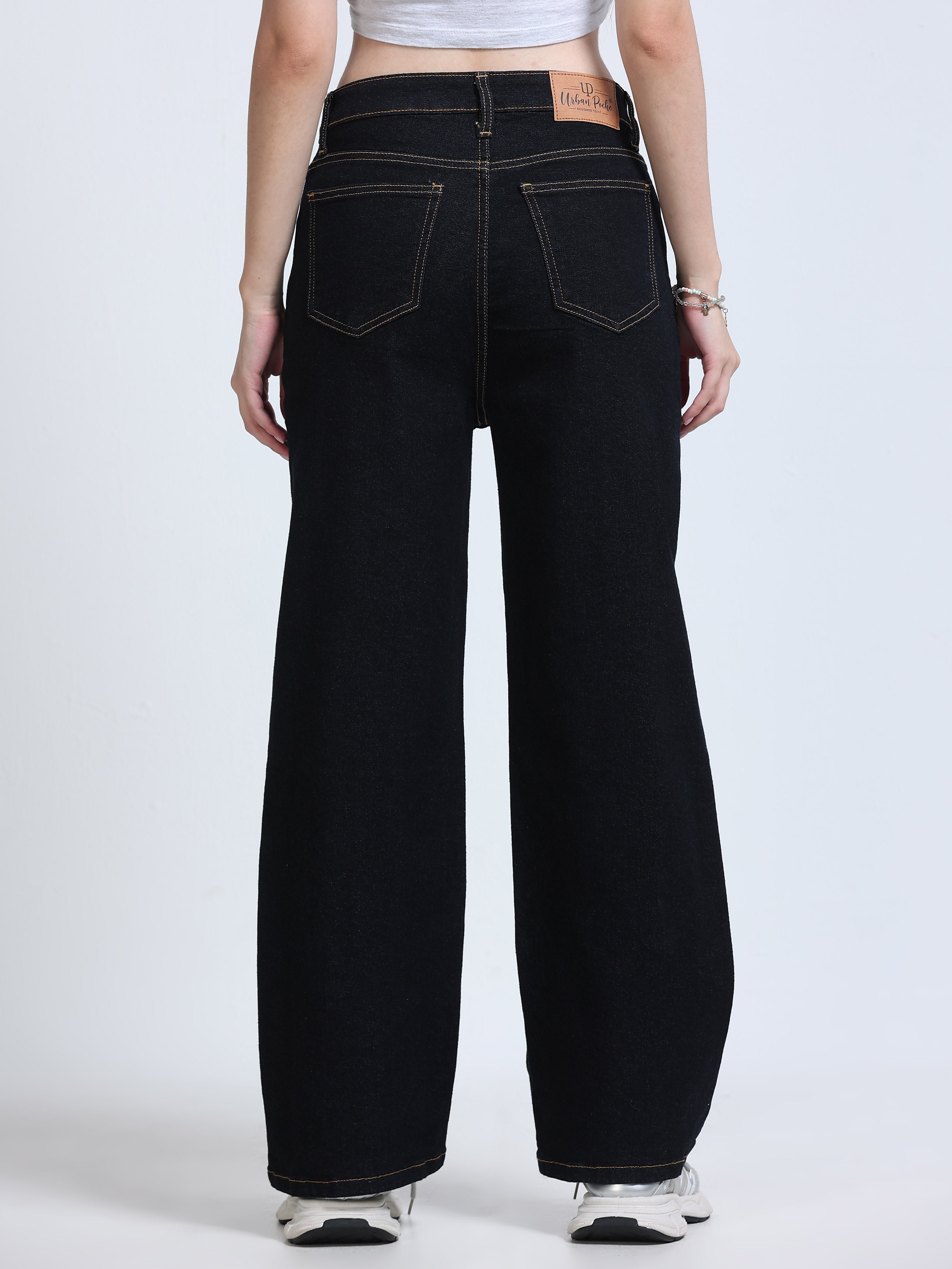 High Rise Wide Leg Jeans - Indigo
