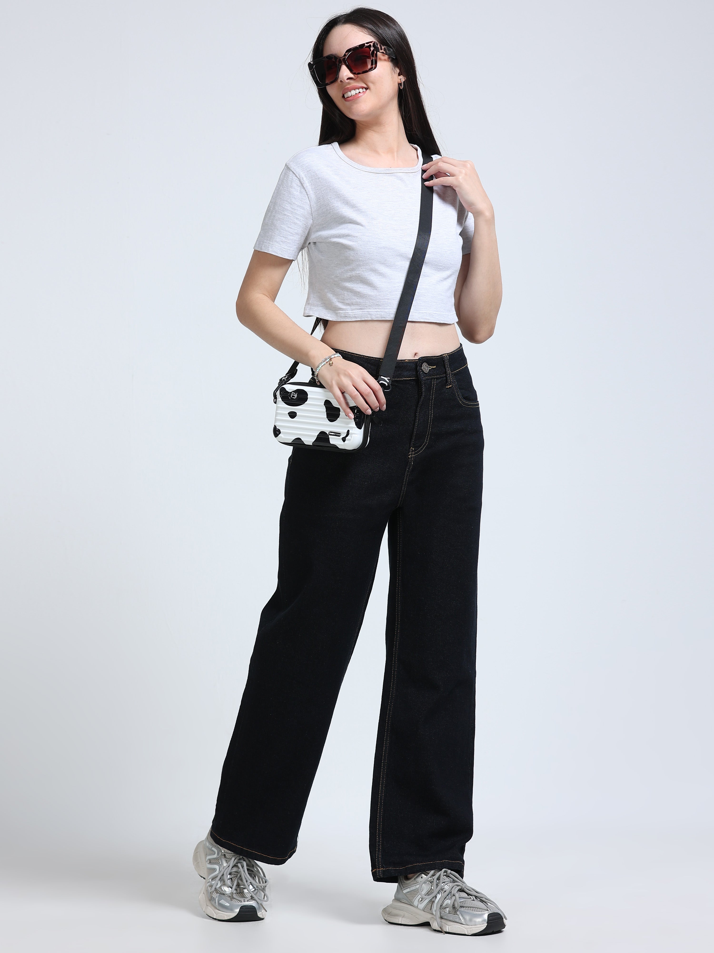 High Rise Wide Leg Jeans - Indigo