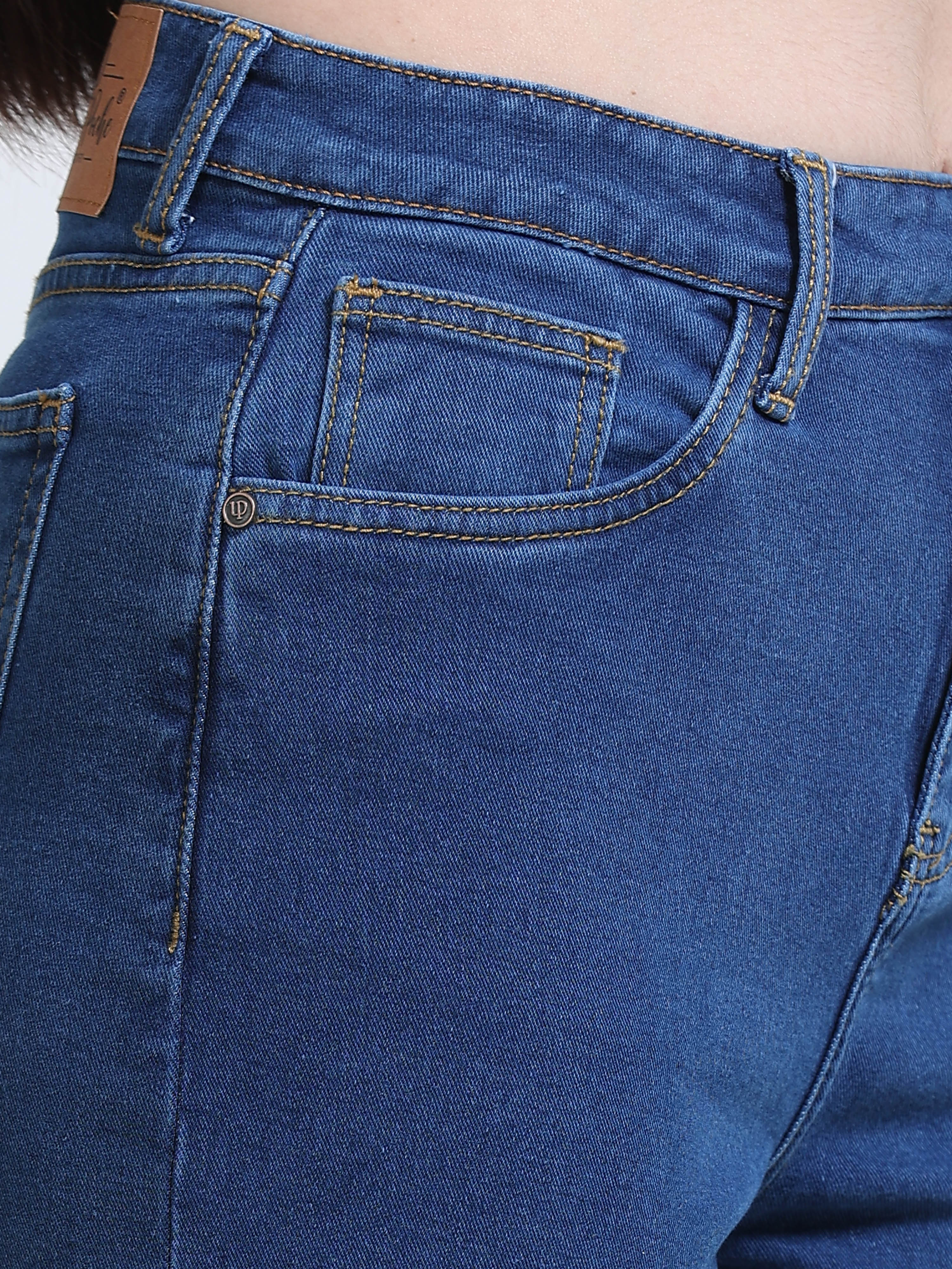 High Rise Wide Leg Jeans - Blue