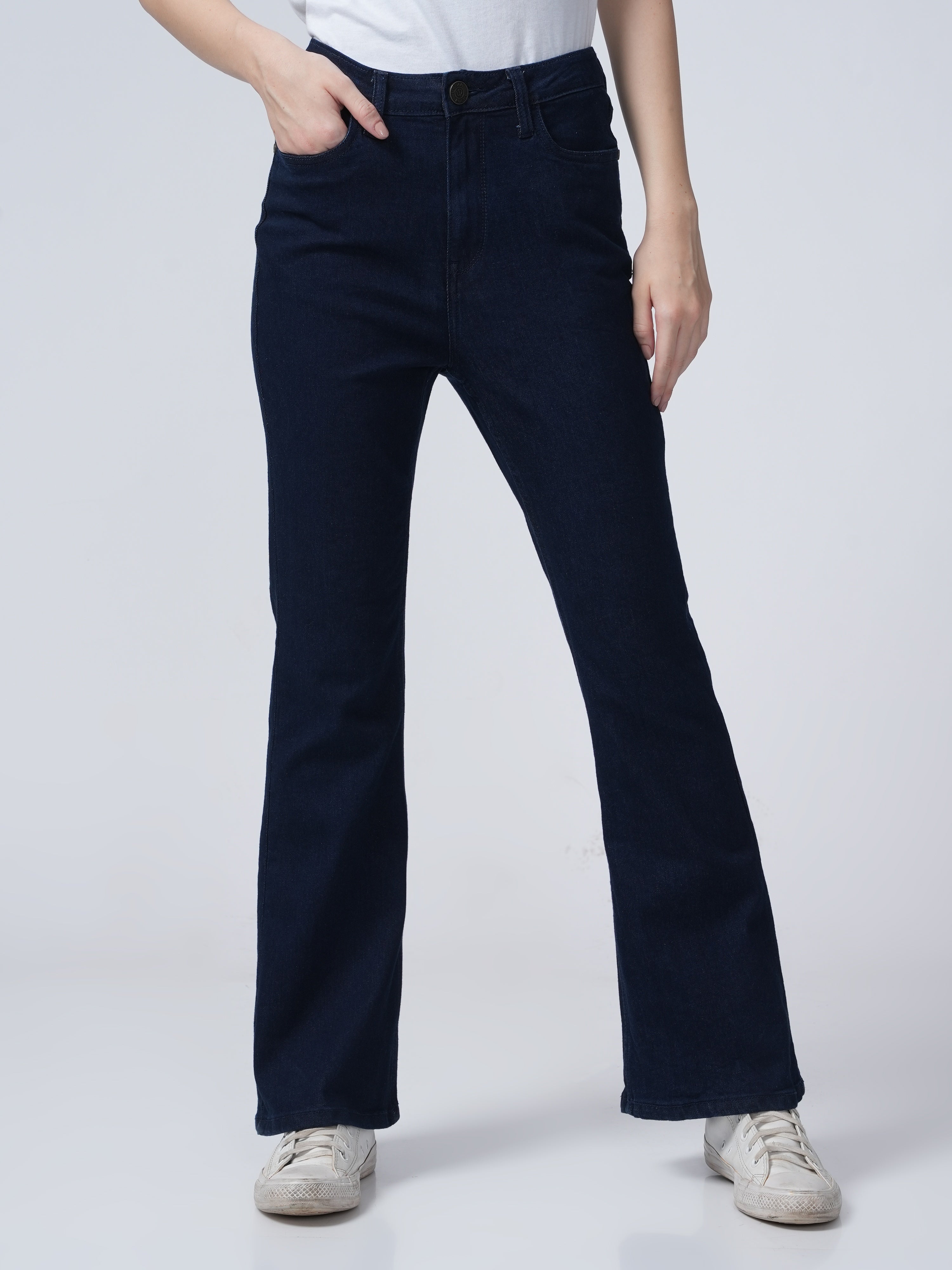 High Rise Bootcut Jeans - Indigo