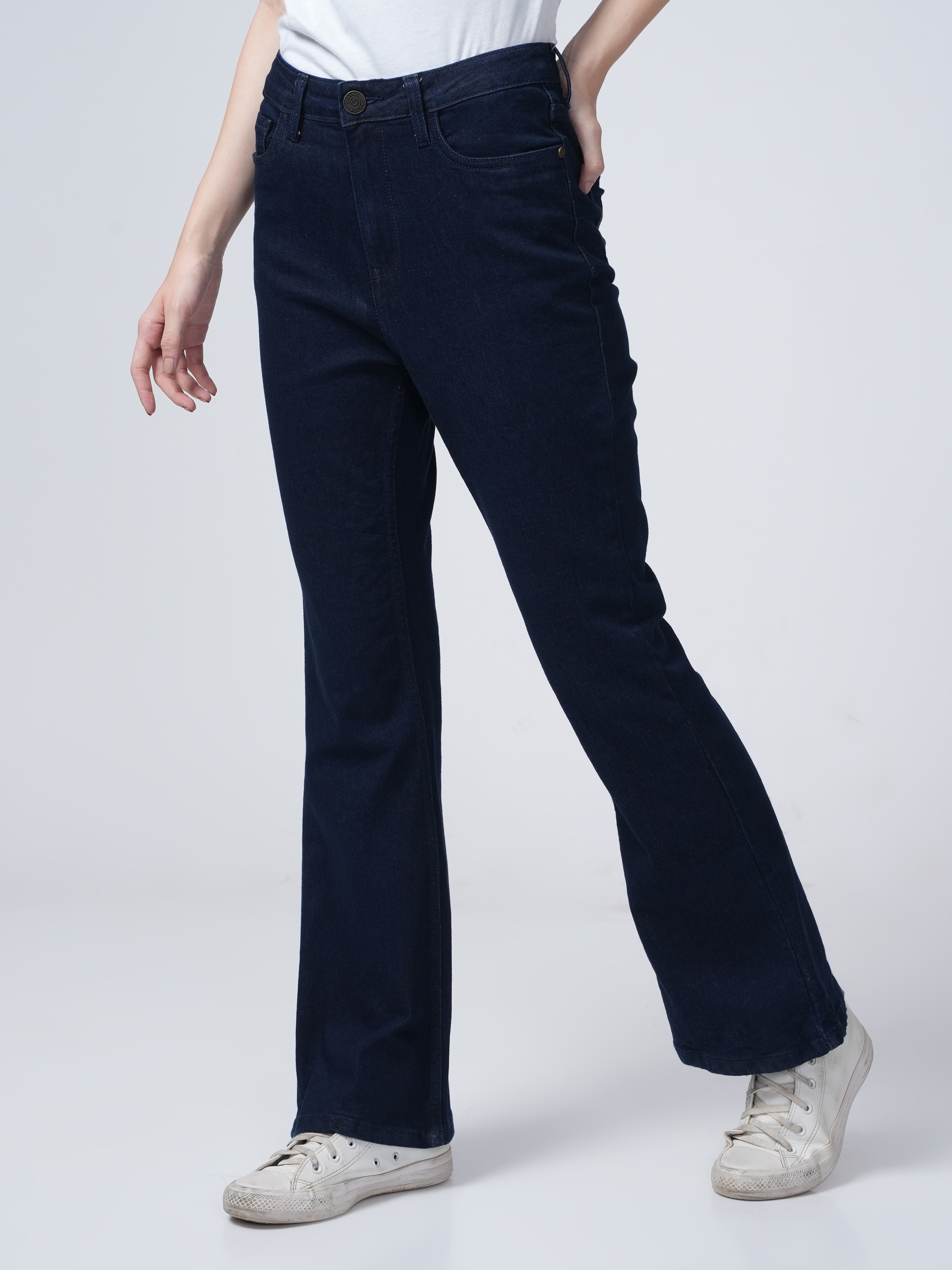 High Rise Bootcut Jeans - Indigo