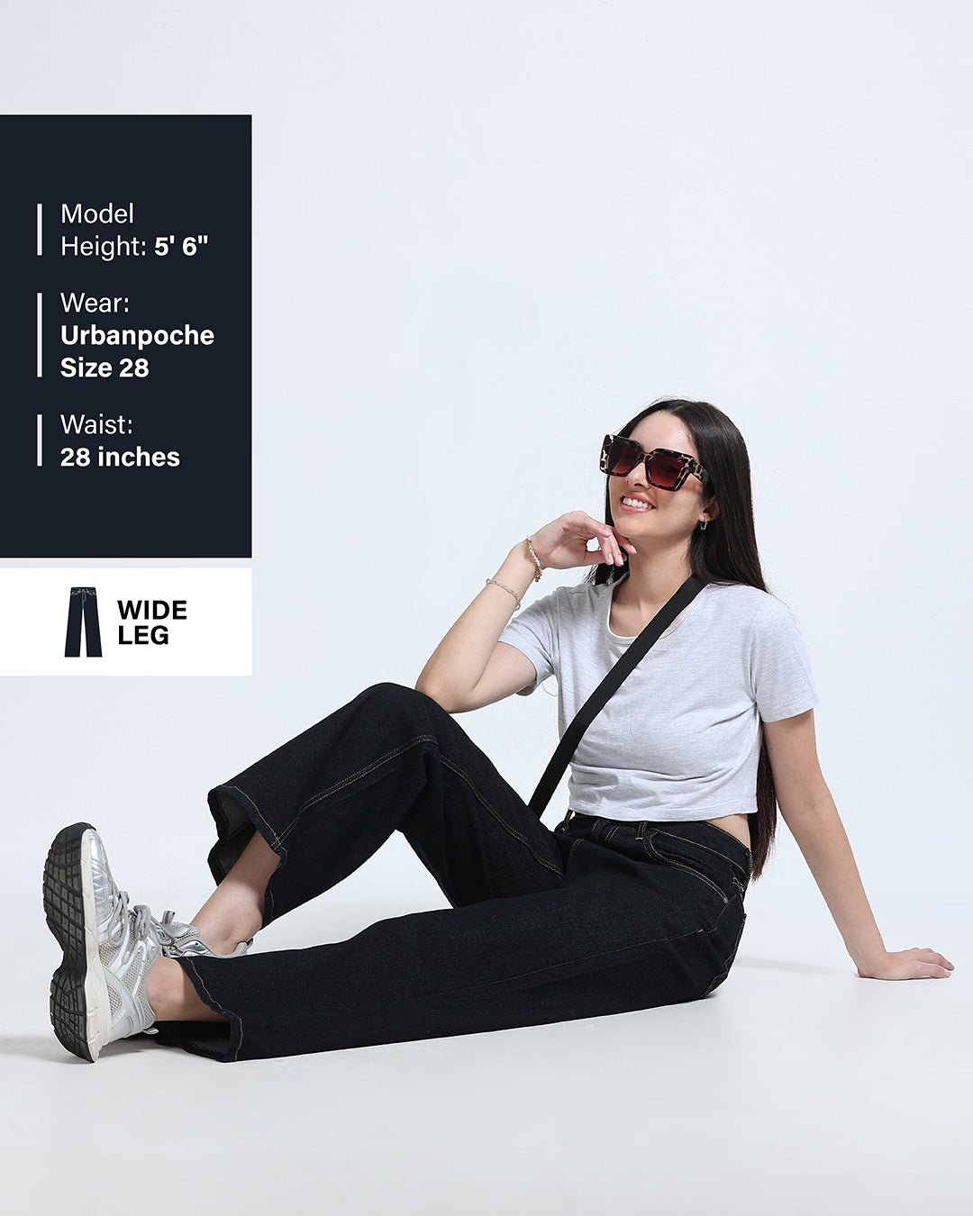 High Rise Wide Leg Jeans - Indigo