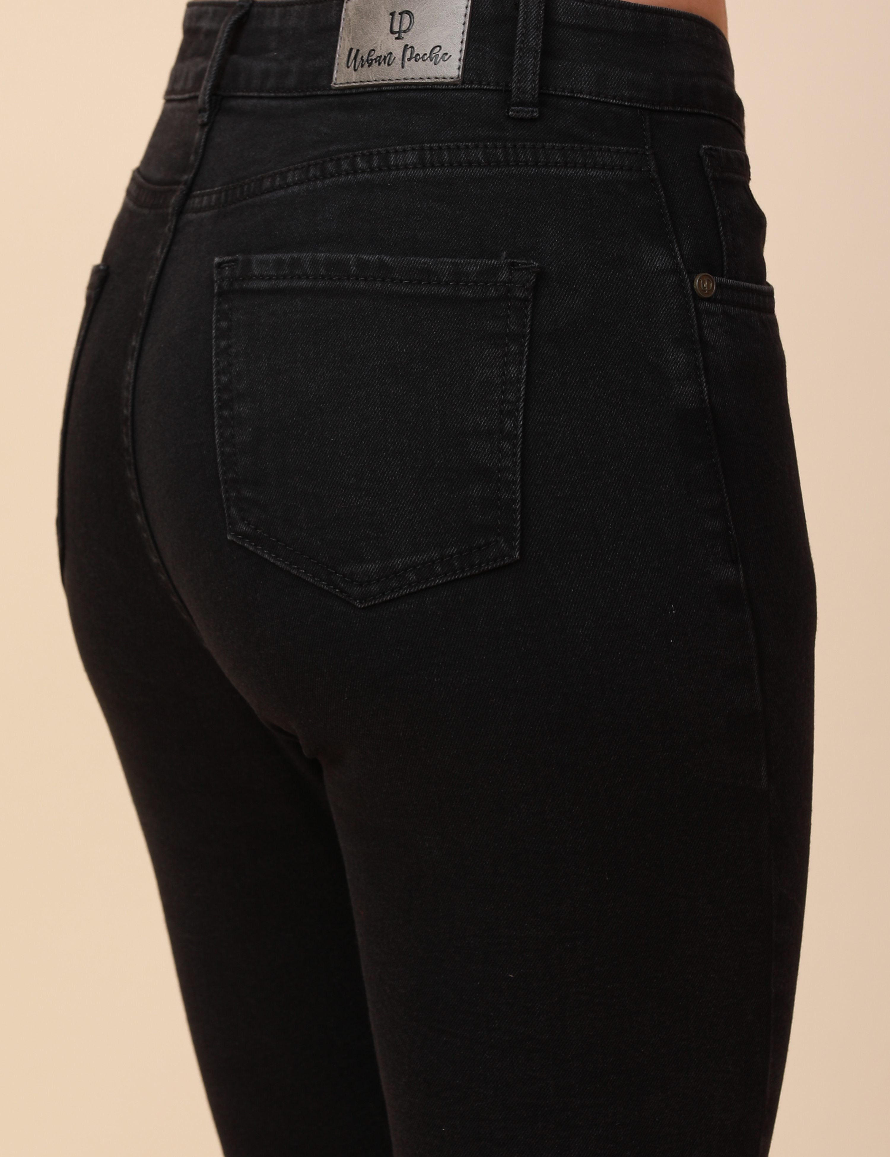 Skinny Charcoal Black High Waist Jeans Ankle Fit