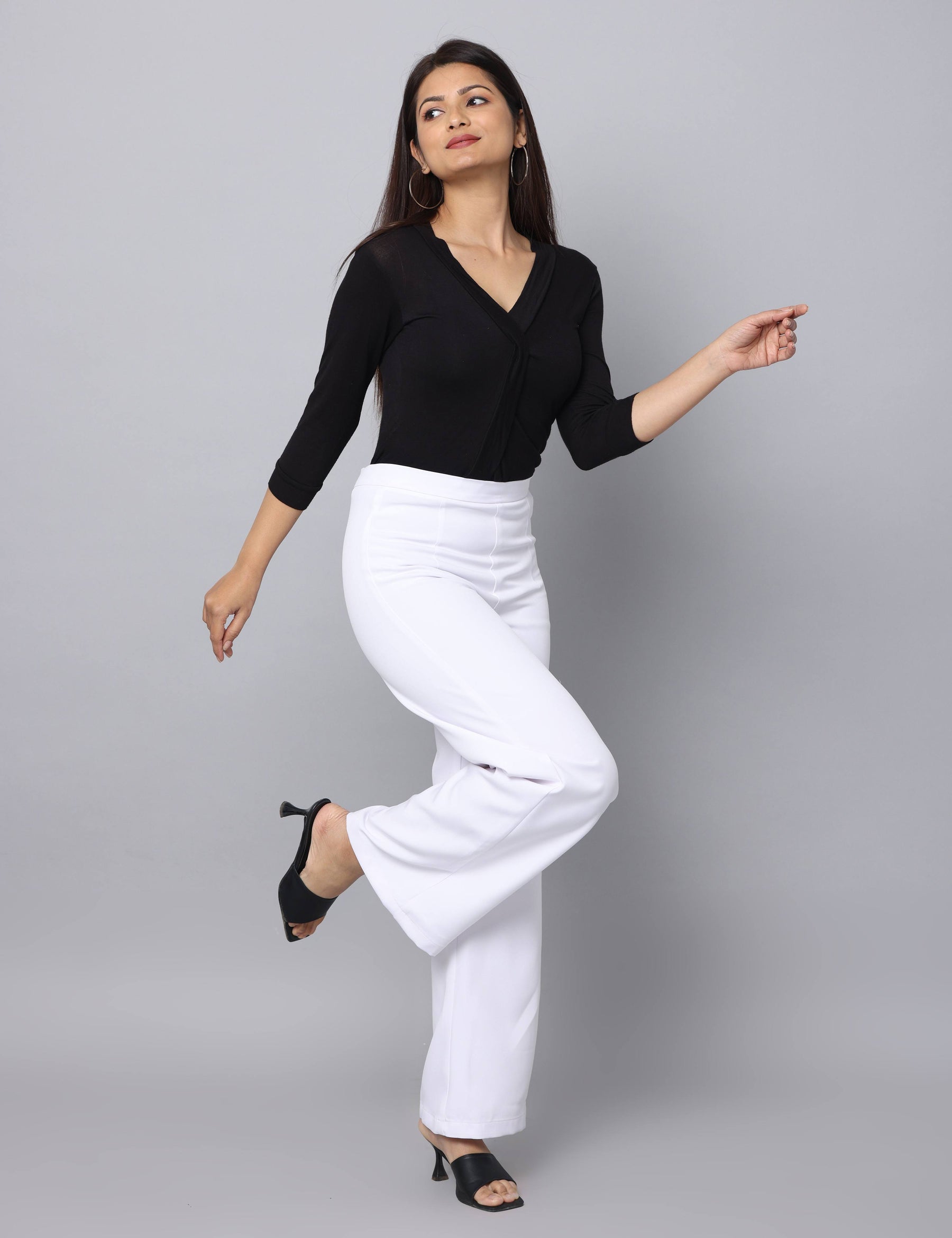 Buy Off White Trousers  Pants for Women by Jaipur Kurti Online  Ajiocom