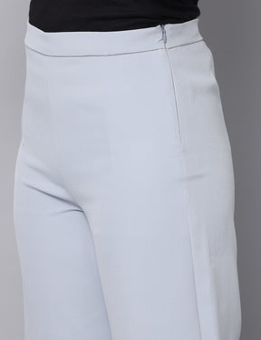 4 Way Stretch High-waist trousers-Grey