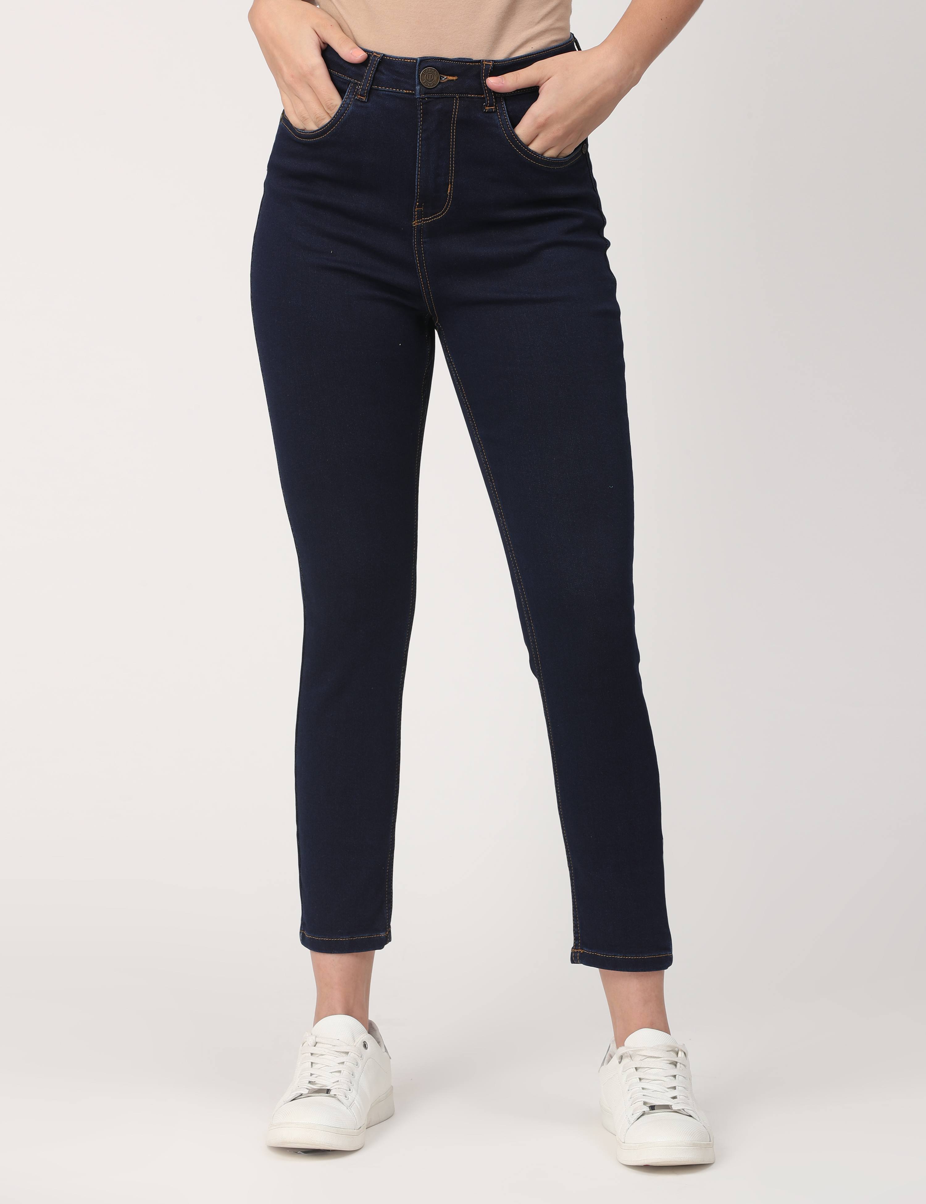 Skinny Indigo High Waist Jeans Ankle Fit