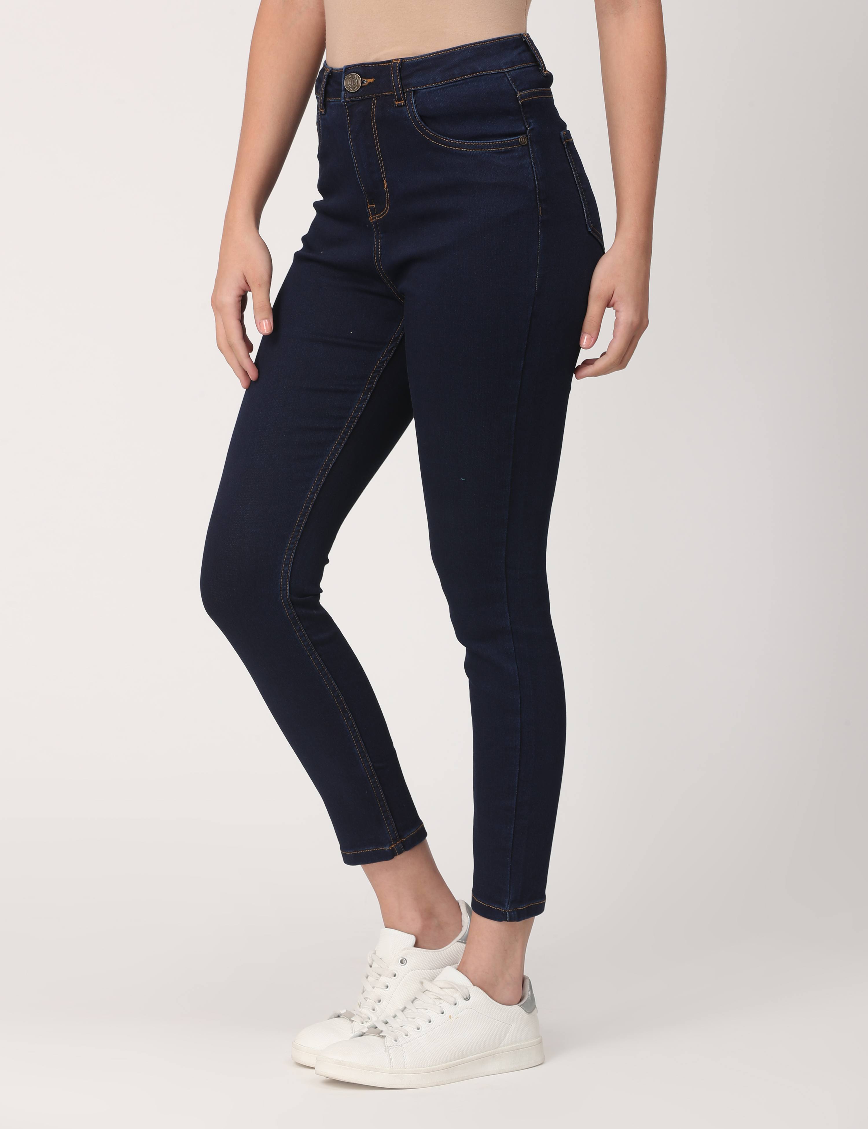 Skinny Indigo High Waist Jeans Ankle Fit