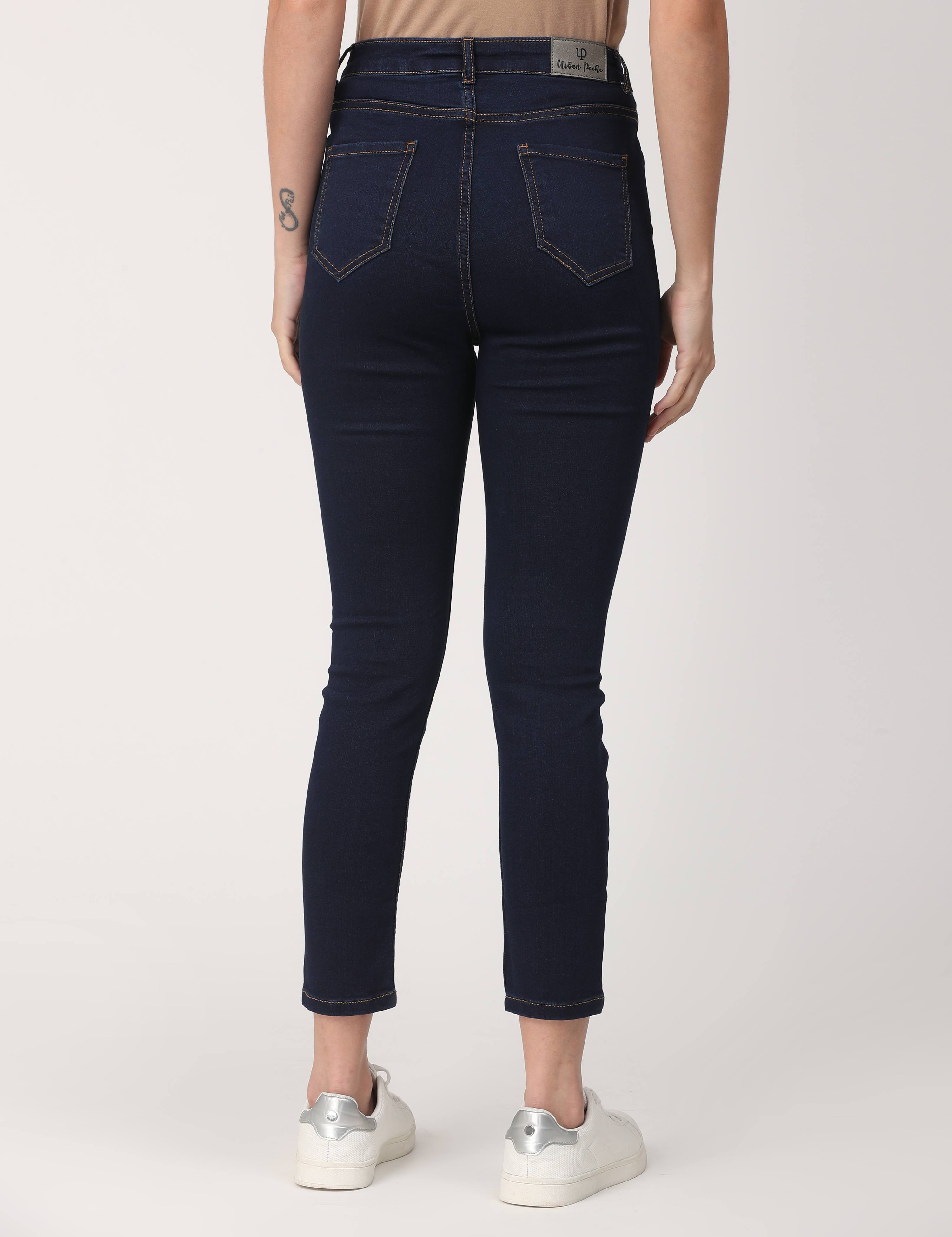 Skinny Indigo High Waist Jeans Ankle Fit