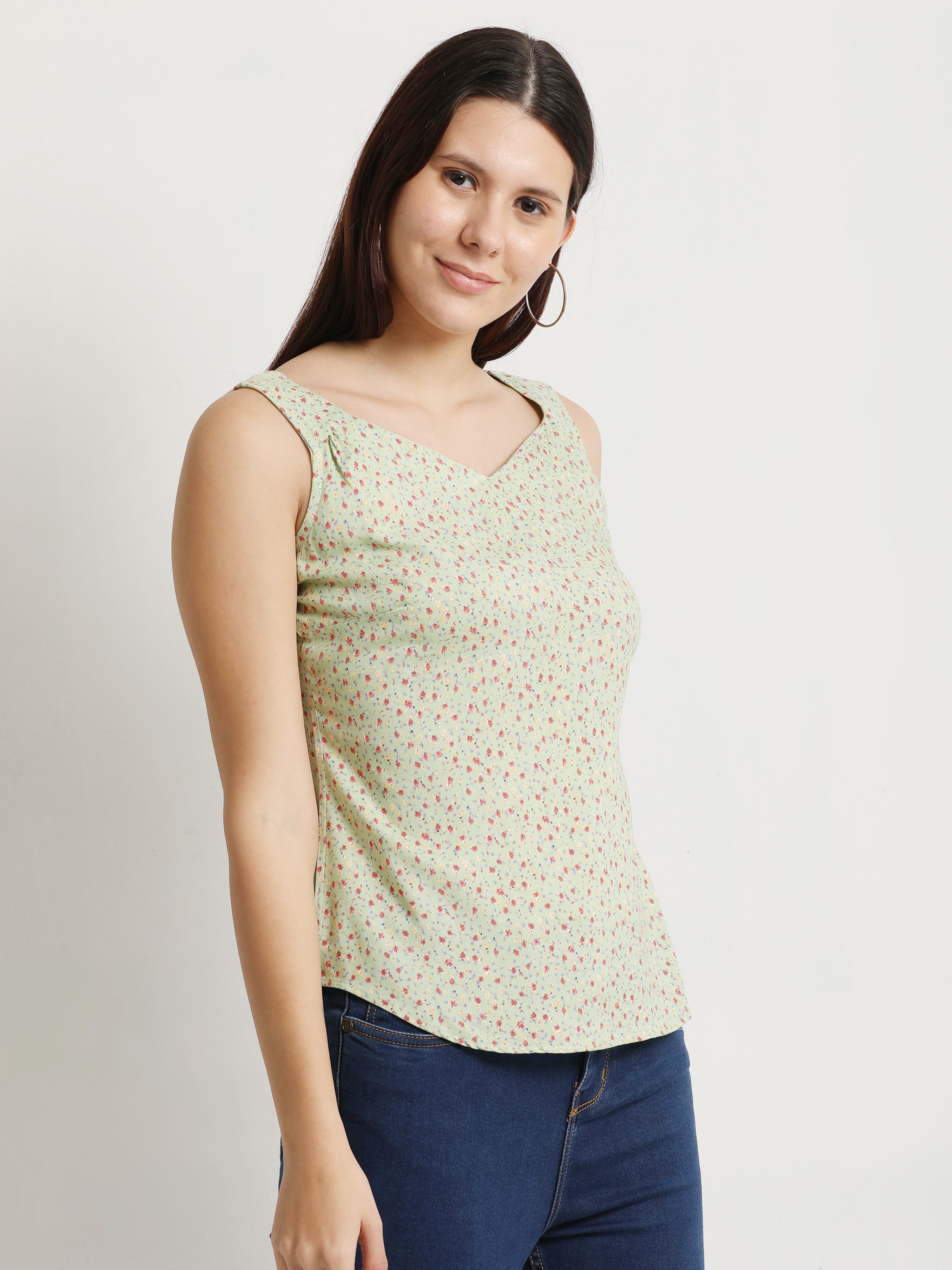 Sweetheart Neck Sleevless Top