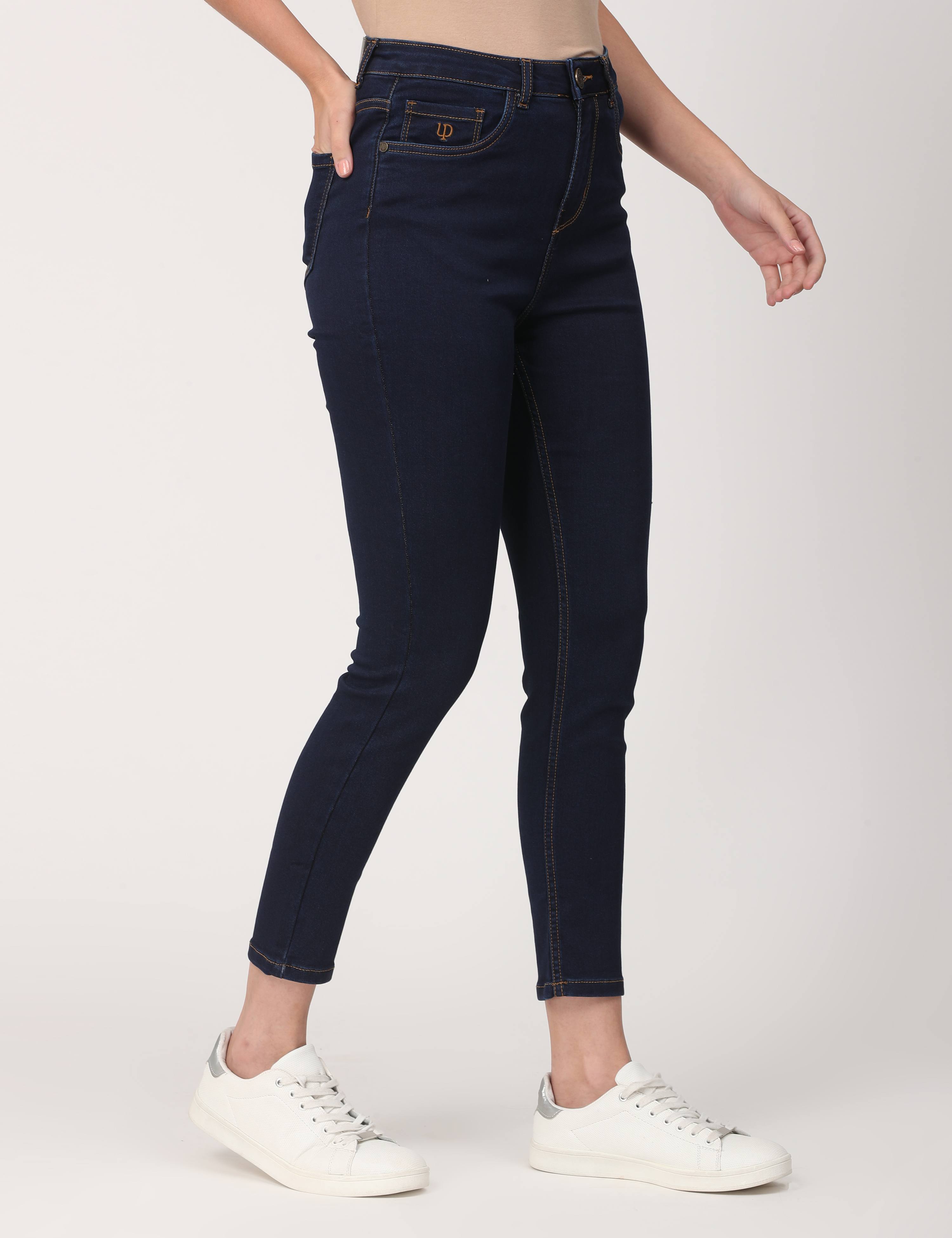 Skinny Indigo High Waist Jeans Ankle Fit