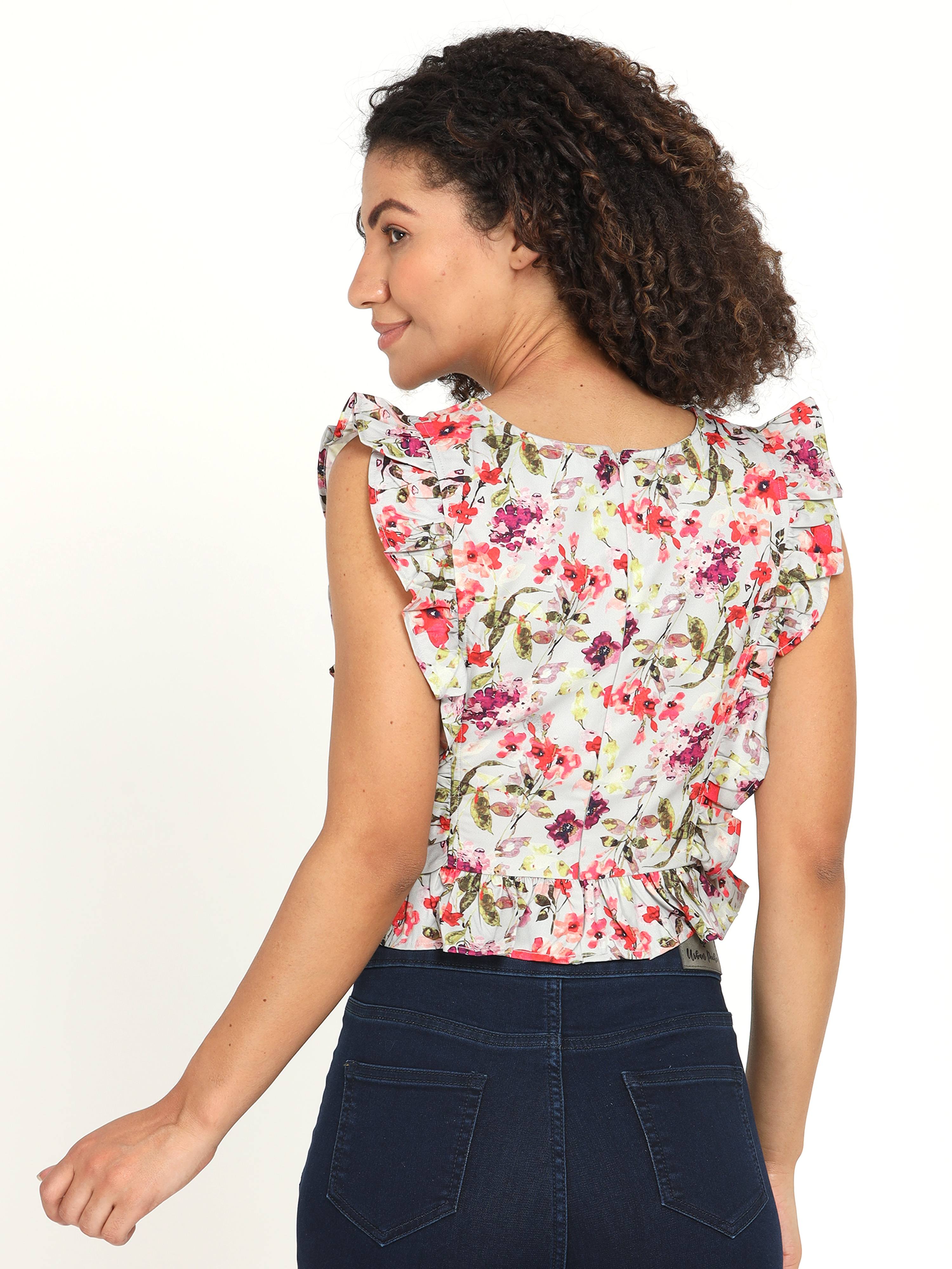 Missy Floral Crop Top