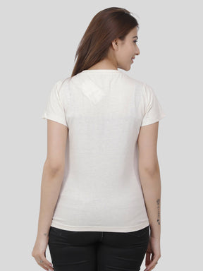 Women Half White T-Shirt
