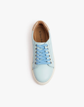 Casual Baby Blue Sneakers with Glitter
