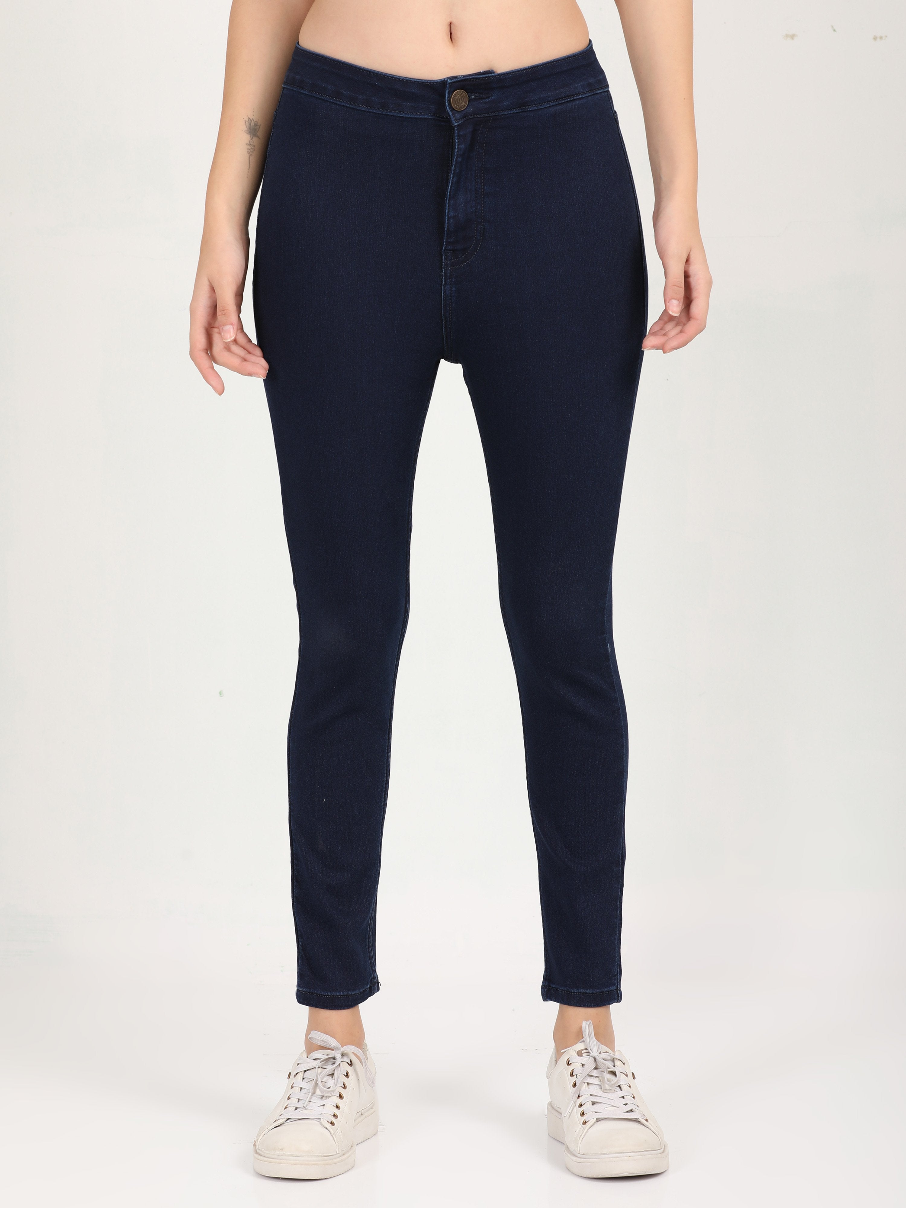 Skinny Indigo High Waist Jeans Ankle Fit